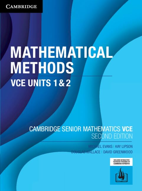 Cover of Mathematical Methods VCE Units 1&2 (2nd edition)