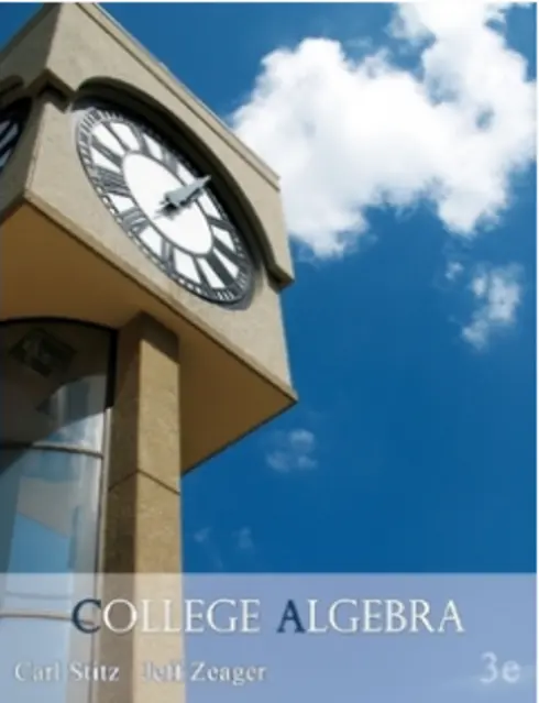 Cover of College Algebra