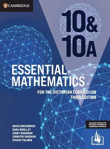 Cover of Essential Mathematics for the Victorian Curriculum 10 & 10A (3rd edition)