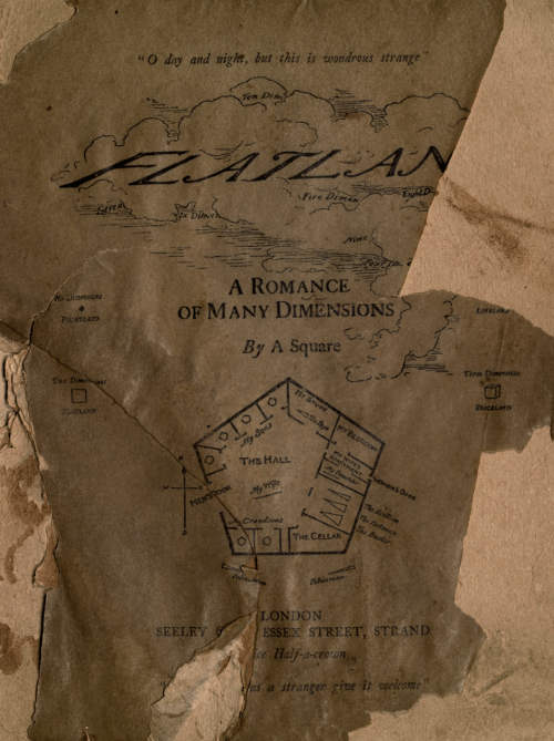 Original historical cover of Flatland: A Romance of Many Dimensions